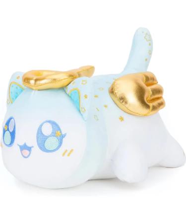 Meemeows Cat Food Plushies Aphmau Meemeows Plush Cat Mee Meow Plush Cute Anime Cartoon Cat Stuffed Animal Figure Toy Plush Pillow Gift for Fans Kids Angel Cat