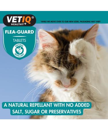 VetIQ Flea Guard Flea Treatment for Dogs & Cats Keeps Fleas Ticks & Mosquitoes Away Natural Flea Treatment With B Vitamins & Garlic Dog & Cat Flea Treatment For Healthy Skin 90 count (Pack of 1) - Buy Online on GoSupps.com