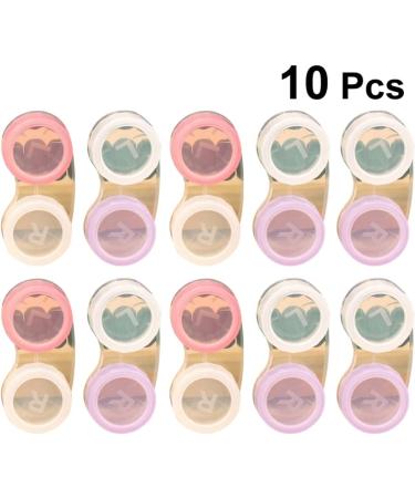 CIIEEO 10 PCs Contact Lens Case with Left/Right Eye Holder | Durable Storage Kit for Students & Adults | Accidental Color Mirror Film | Ideal for Travel - Buy Online on GoSupps.com
