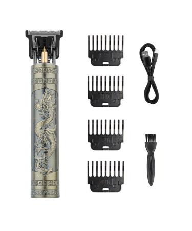 Razors T9 Hair Clipper Electric Clipper Hairdressing USB Electric Three-Speed Speed Adjustment Large-Screen Power Display Metal Shaver(Single Speed C)