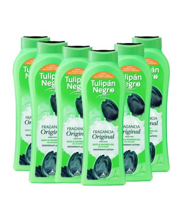 BRISEIS SA Tulipan Black Original Shower Gel extract and Chlorophyll Sauce 720 ml x 6 units