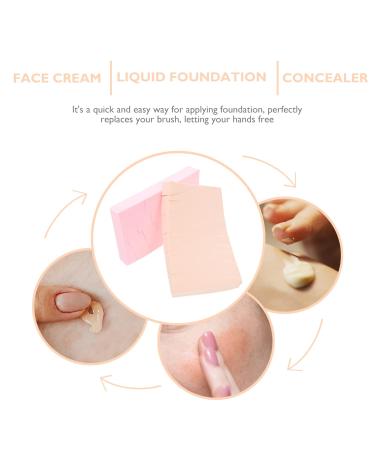 FOMIYES Triangle Puff Blending Applicator Sponge - 2 Sets Cosmetic Beauty Wedge for Foundation - Wet & Dry Hydrophilic Polyurethane Makeup Sponge - Buy Online on GoSupps.com