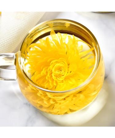 SIJIYUNLI-Golden Chrysanthemum 20g/0.7oz Non caffeinated loose tea floral tea suitable for people with breath clearing internal heat White Chrysanthemum Flower Tea Flower Tea - Buy Online on GoSupps.com