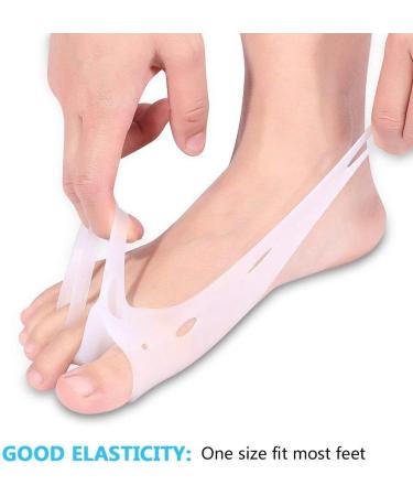 Silicone Hallux Valgus Correction Toe Separators - Bunion Pads for Pain Relief and Bunions Correction - Universal Size - Buy Online on GoSupps.com