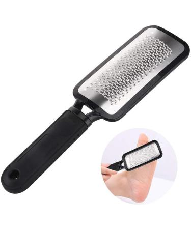 Lurrose Pedicure Foot File - 2 Piece Stainless Steel Foot Scrubber for Hard Skin Removal on Wet & Dry Feet - Perfect for Smooth Feet - Buy Online on GoSupps.com