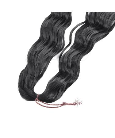Silike Synthetic 32 Crochet Hair Deep Wave Braiding Extension 4 Pack - Long Ocean Wave Style - Soft Human Hair Feel - 1B Color - Buy Online on GoSupps.com