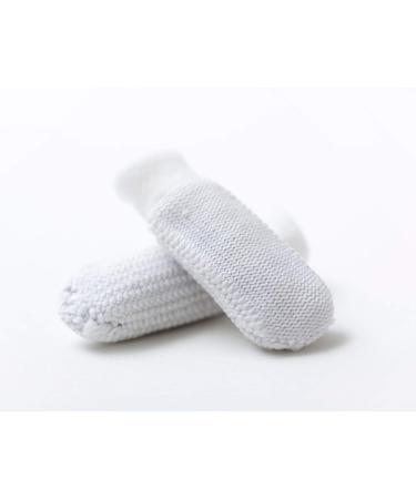 Green Woodpecker Mundfare Fingerling Silver-Fee - Baby Dental Care for Gum Massage & Tooth Cleaning Antibacterial Silver 1 Pair (170-V1) | International Shipping - Buy Online on GoSupps.com