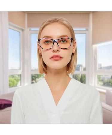 Cojwis 5 Pack Women s Blue Light Filter Reading Glasses - Ultralight Glasses with Spring Hinges - Stylish 0.00x Mix Color Patterns - Buy Online on GoSupps.com
