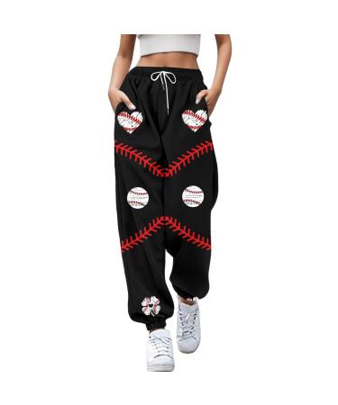 Women Activewear Trouser Straight Wide Leg Yoga Pants Pockets Comfy Tracksuit Bottoms Running Gym Workout Jogger Causal Plain Lounge Sweatpant S 5131-djufh-f-black