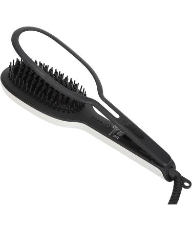 Curler Straightening Brush - Multi-Temperature Hair Straightener Thermal Brush for All Hair Types | US Plug 110V - Buy Online on GoSupps.com