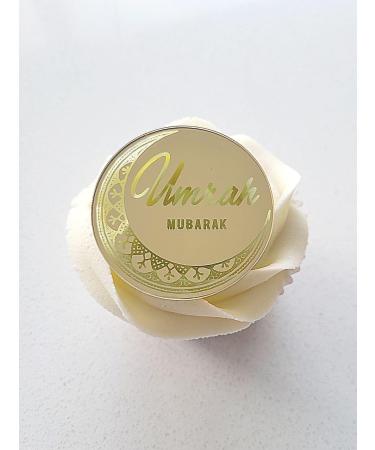 6 Gold Umrah Mubarak Cupcake Discs Acrylic Reusable Umrah Mubarak Cupcake Toppers Umrah Cake Decoration Umrah Cake Toppers Umrah Cake Decorations UK. - Buy Online on GoSupps.com