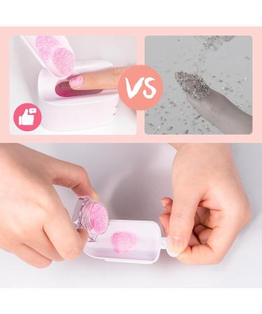 2 Set Nail Dip Powder Portable Nail Dipping Powder Kit Featuring Nail Dust Brush and Metal Cuticle Pusher For High Quality Home Manicure Experience - Buy Online on GoSupps.com