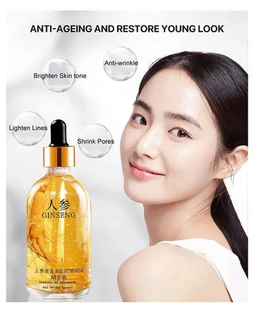 Ginseng Gold Polypeptide Anti-Ageing Essence - 2PCS Set | Powerful Anti-Wrinkle Serum for Face - Buy Online on GoSupps.com