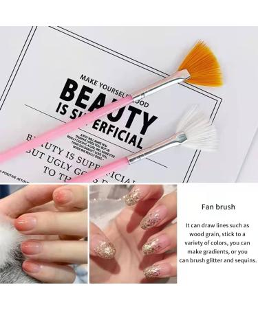 15-Piece Professional Nail Art Brush Kit | UV Gel Nail Design Brushes for Stunning Nail Art Decorations - Buy Online on GoSupps.com