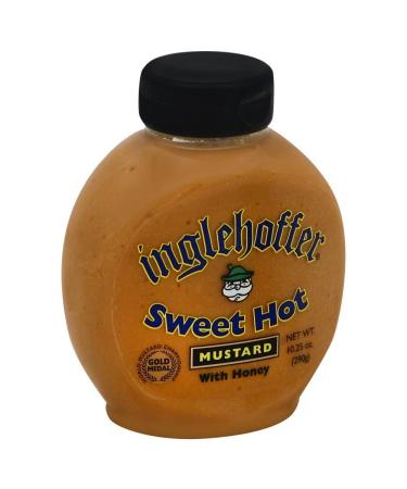 Inglehoffer Mustard Sweet Hot Squeeze 10.25 OZ (Pack of 2) Mustard 10.25 Ounce (Pack of 2)