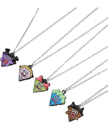 Buy OralGos 5pcs Cartoon Pizza Charm Necklaces | Engraved Pizza Friendship Jewelry for Women & Girls - International Shipping Available - Buy Online on GoSupps.com