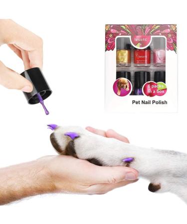 6pcs Pet Dog Nail Polish Dog Nail Paint Pens Pet Products Pet Nail Polish Nail Polish for Dogs with Dark Nails Red Glitter for Nails Pet Supplies Gel Nail Polishes Cosmetic The Dog - Buy Online on GoSupps.com
