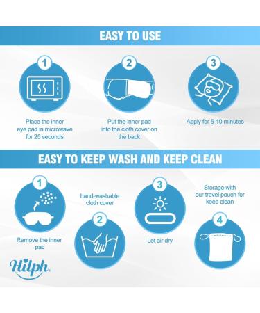 Reusable Heated Eye Mask for Dry Eyes - Relief for Blepharitis, Stye, Puffy Eyes - Grey - Buy Online on GoSupps.com