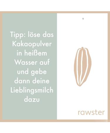 Buy Organic Raw Cocoa Powder 400g from Peru | 100% Natural Unsweetened Cacao | Rawster - Premium Quality - Buy Online on GoSupps.com