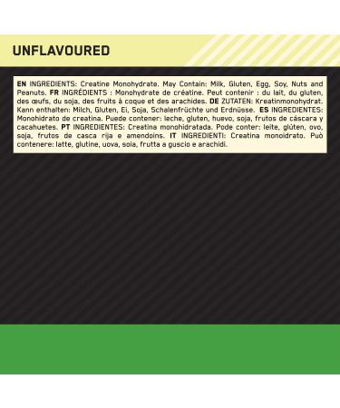 Optimum Nutrition Micronised Creatine Powder - 100% Pure Monohydrate for Performance - 93 Servings 317g Unflavoured Shake - Buy Online on GoSupps.com