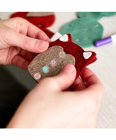 Amosfun 100pcs Mini Brads Paper Fasteners for DIY Crafts - 9mm Metal Scrapbooking Brads - Buy Online on GoSupps.com