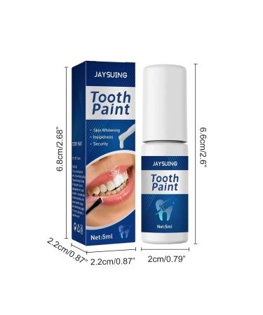 Teeth Whitening Paint 5ml - Oral Cleaning for Stains & Yellow Teeth - Whitens & Beautifies - One Size (White) - Buy Online on GoSupps.com