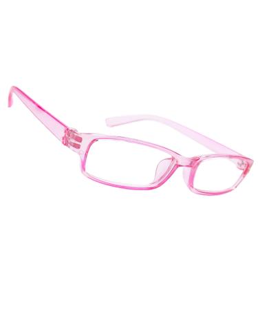 Morefaz New Unisex (women men) Pink Retro Vintage Reading glasses +0 +0.75 +1.0 +1.5 +2.5 +3.00 +4.00 Reading Glasses (TM) 3.00 Strength pink