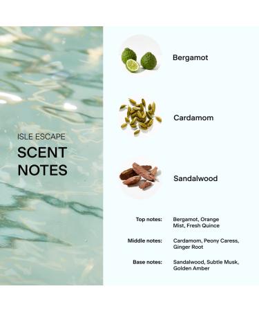 Skylar Isle Escape Eau de Parfum - Hypoallergenic & Clean Perfume for Women & Men Vegan & Safe for Sensitive Skin - Fresh Perfume with Notes of Bergamot Cardamom & Sandalwood - 10mL /0.33 Fl oz - Buy Online on GoSupps.com