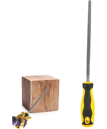 Square File Rasp File for Metal - Professional Wood Files - Woodworking Files with Ergonomic Handle Four Sided Metal File Hand Tool Rasp for Wood and Metalwork Square File With 6-inch Teeth - Buy Online on GoSupps.com