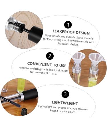 Ipetboom Mini Containers 6pcs Eyelash Solution Bottle Make up Bottle Empty Bottles Portable Bottle Filling Container - Buy Online on GoSupps.com