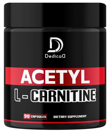Acetyl L-Carnitine Supplement 500mg per Caps - Brain Health Positive Mood Energy Production & Immune Health Support - 90 Capsules for 45 Servings