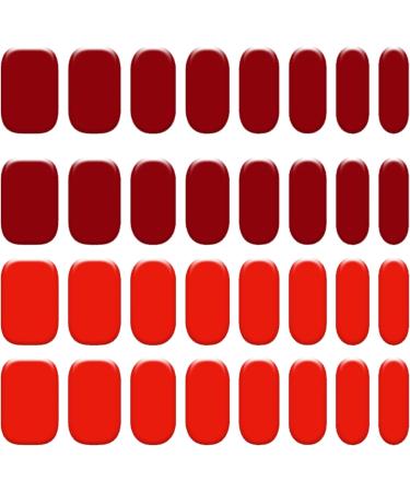 Gel Nail Stickers Cuttable Semi Cured Gel Nail Strips Self-Adhesive Full Nail Wraps Nail Polish Stickers Bright Red Semi Cured Gel Nails - Buy Online on GoSupps.com