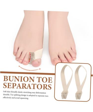 FOMIYES Toe Spacer Set - Toe Separator & Straightener for Hammer Toe, Plantar Fasciitis, and Bunion Relief - 2pcs - 25.3x2.3cm - Buy Online on GoSupps.com