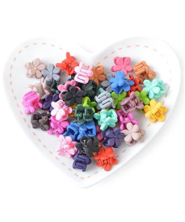 Flower Pattern Mini Hair Claw Clips - 66 pcs Resin Hair Accessories for Girls and Women - Buy Online on GoSupps.com