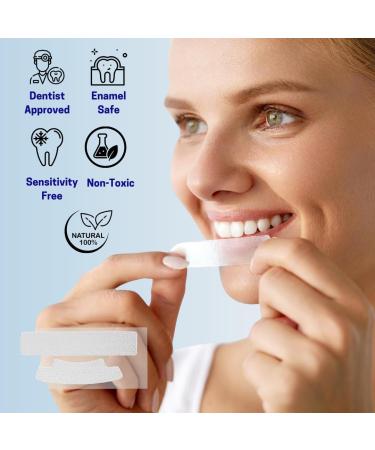 N3cessity Professional Teeth Whitening Strips 21 Treatments - Enamel Safe - Non-Sensitive Formula - 42 Peroxide Free Whitening Strips - Teeth Whitening Kit + - Buy Online on GoSupps.com