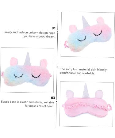Beaupretty Unicorn Eye Patch - 2 Pcs Plush Sleeping Mask | Perfect Birthday Party Favor & Travel Accessory - Buy Online on GoSupps.com