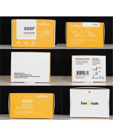 Zacurate 500F Fingertip Pulse Oximeter - Blood Oxygen Monitor (Sunny Yellow) | Lanyard Included No Batteries Needed - Shop Internationally - Buy Online on GoSupps.com