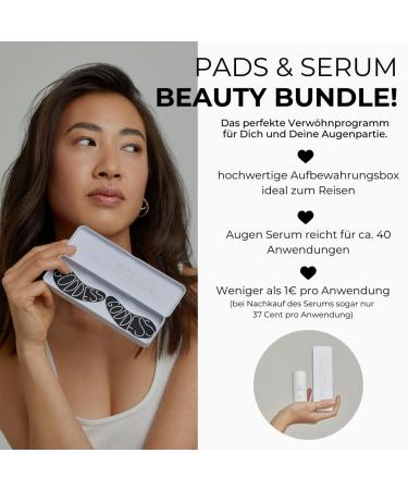 Reusable Eye Pads & 5ml Serum - Anti-Aging Puffiness & Wrinkle Reduction - Award Winner 2022 - 100% Medical Silicone - Made in Germany - Buy Online on GoSupps.com