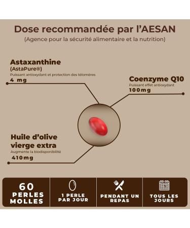 Astaxanthin Astapure | Natural Antioxidant Properties CoQ10 Extra Virgin Olive Oil | Benefits for Skin Sight and Heart - Buy Online on GoSupps.com