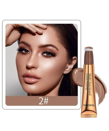 Paminify Contour Beauty Wand - Liquid Blush & Face Contouring Stick with Cushion Applicator - Natural Matte Finish & Blendable Cream Formula - Cruelty-free Medium+Pink Shade - Buy Online on GoSupps.com