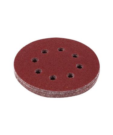125mm Polishing Grinding Wheel - Red Perforated Flocked Sandpaper & Support Pads (60#) | International Shipping Available - Buy Online on GoSupps.com