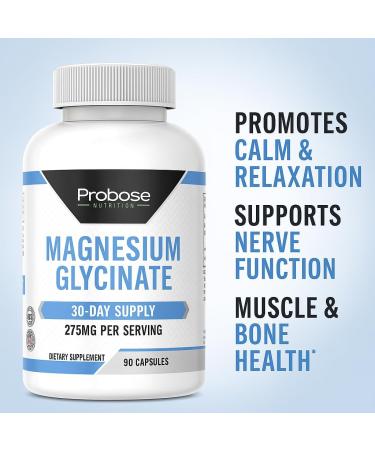 Probase Nutrition Magnesium Glycinate 90 Capsules 30-Day Supply - Buy Online on GoSupps.com