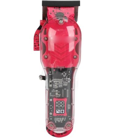 Transparent Mini Barber Hair Clipper Professional Electric Hair Clipper for Salon (Red) - Buy Online on GoSupps.com