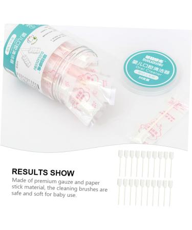 TOVINANNA 60 STK Tongue Brush for Babies | Toddler Finger Toothbrush & Newborn Tongue Cleaner | Gentle Mouth Cleaning Sponge & Gauze - Buy Online on GoSupps.com