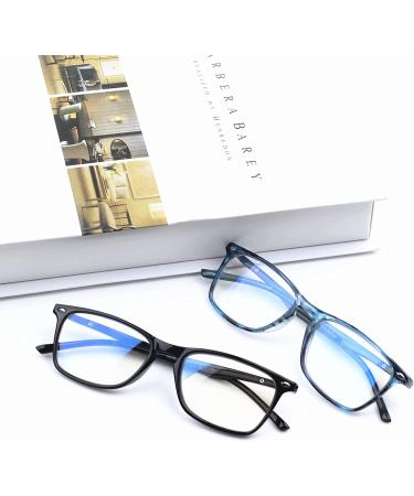 SIGVAN Progressive Multifocal Computer Reading Glasses Blue Light Blocking Eyeglasses 1.75x - Unisex Blue Black Design - Buy Online on GoSupps.com