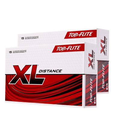 2pk Top Flite XL Distance Golf Balls - White - 30 Balls