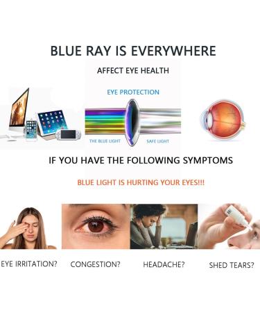 Stylish Half-Frame Blue Light Blocking Glasses for Computer Use - Shop Internationally - Buy Online on GoSupps.com