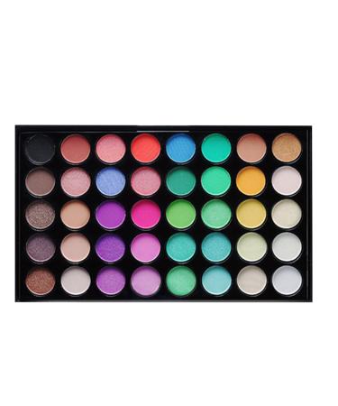 40 Colors Eyeshadow Eye Makeup Palette Watercolor Pigment Durable Dry Wet Apply Multipurpose Matte and Glitter Safe To Use for Daily Grooming (E40#2) 1 count (Pack of 1)