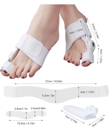 Vduck Bale Toe Corrector - Adjustable Toe Separator & Smooth Iron for Large Toes - Relief for Bunions & Bale Toes - Silicone Cushion - 1 Pair - Buy Online on GoSupps.com