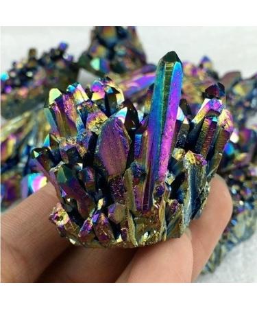 Choice of Gifts 50g/80/120g Natural Quartz Crystal Titanium Cluster Specimen Stone Vibration Stone HOMEZHOU (Size : 80g) - Buy Online on GoSupps.com